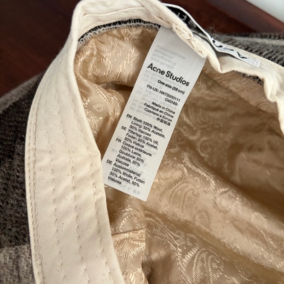 Acne Studios Plaid Wool Hat - Picture 4 of 5